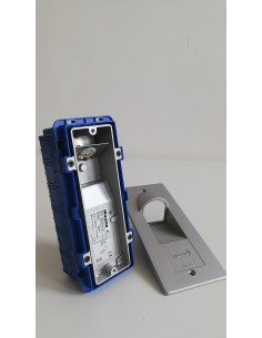 Disano 53067300 mini spot LED rectangulaire 1619 1 LED 1,15 W 4000 K couleur argent métallisé 2